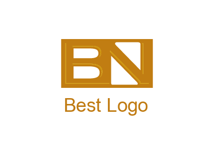 letters B and N forming a rectangle