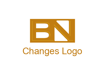 letters B and N forming a rectangle