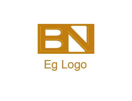 letters B and N forming a rectangle