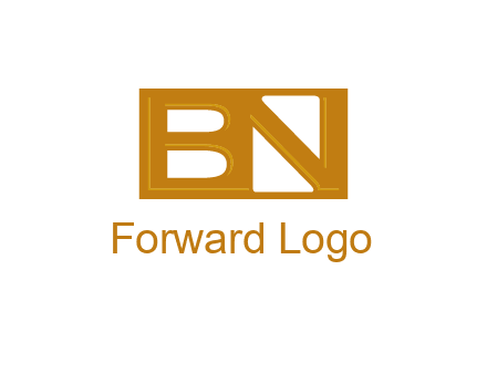 letters B and N forming a rectangle