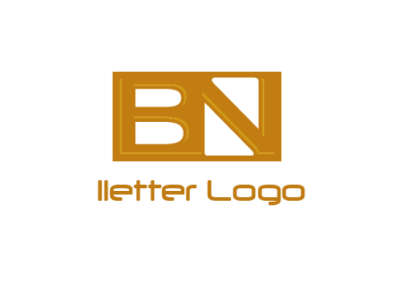 letters B and N forming a rectangle