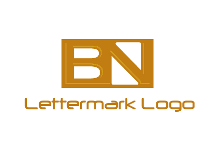 letters B and N forming a rectangle