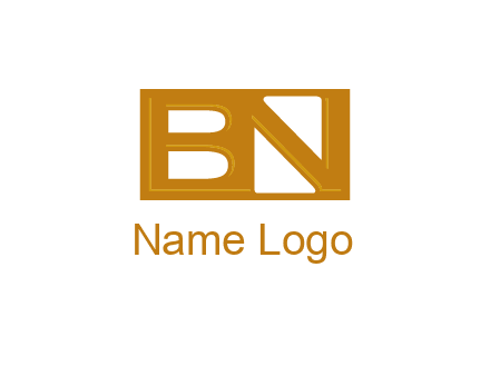 letters B and N forming a rectangle