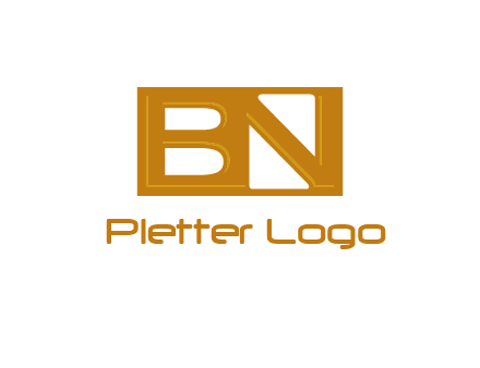 letters B and N forming a rectangle