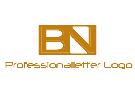 letters B and N forming a rectangle