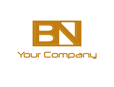 letters B and N forming a rectangle