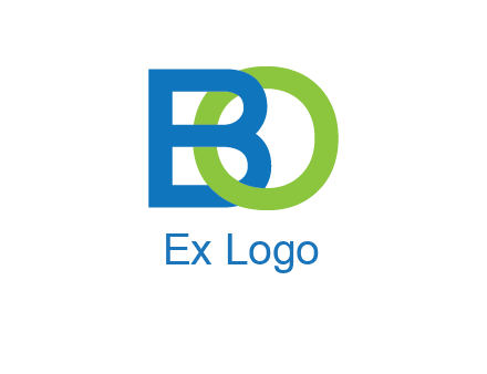 letter B joined with O