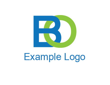 letter B joined with O