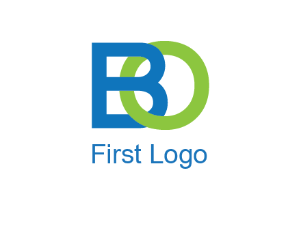 letter B joined with O