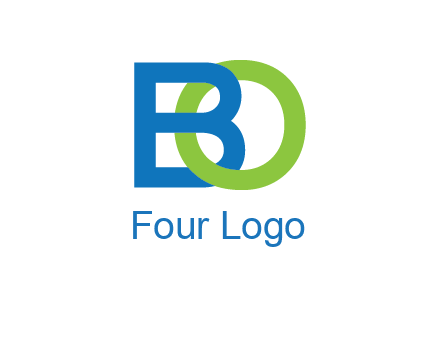 letter B joined with O