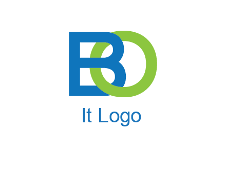 letter B joined with O