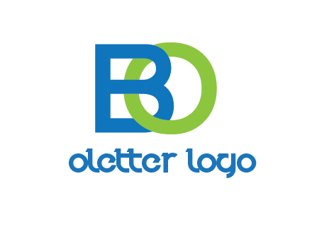 letter B joined with O