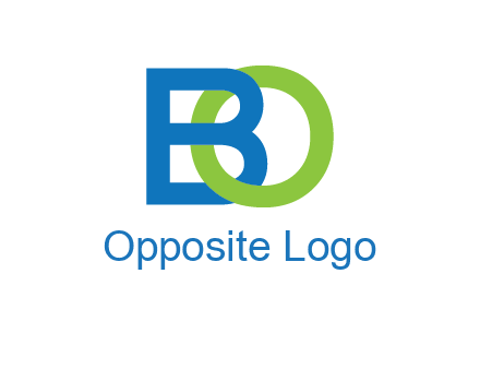 letter B joined with O