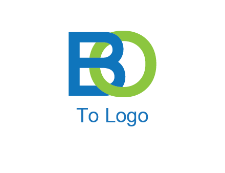 letter B joined with O