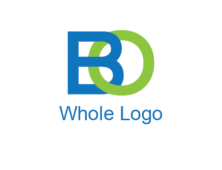 letter B joined with O