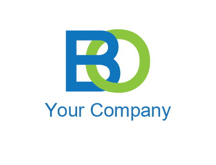 letter B joined with O