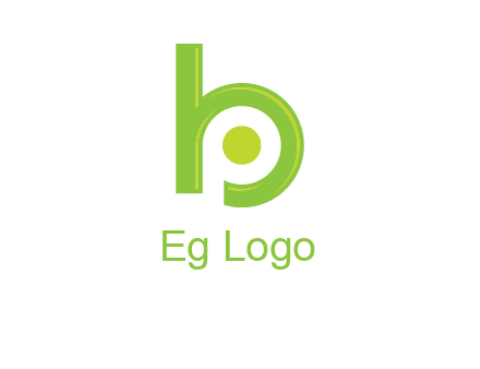 letter p inside b