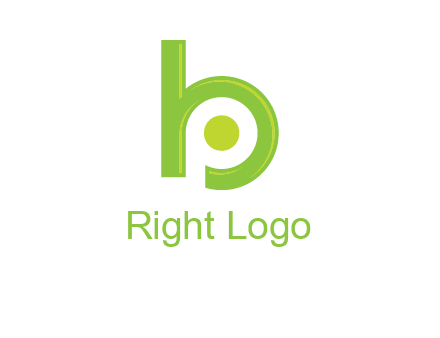 letter p inside b