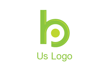 letter p inside b