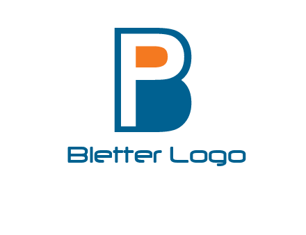 letter P inside B