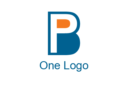 letter P inside B