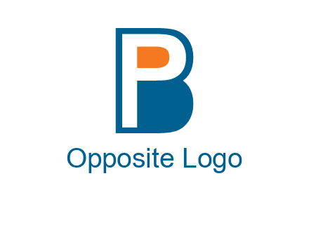 letter P inside B