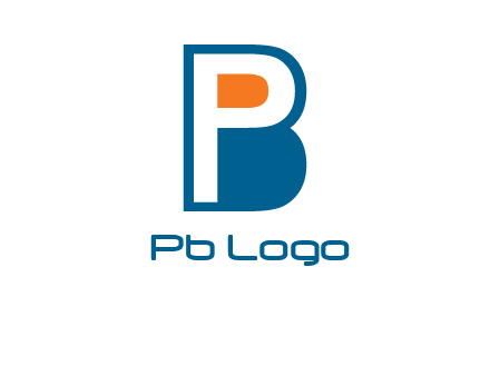 letter P inside B