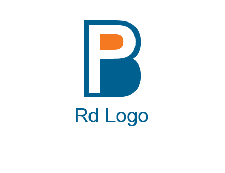 letter P inside B