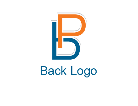 letters b and p intertwined