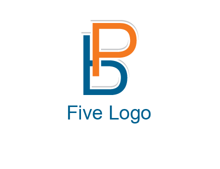 letters b and p intertwined