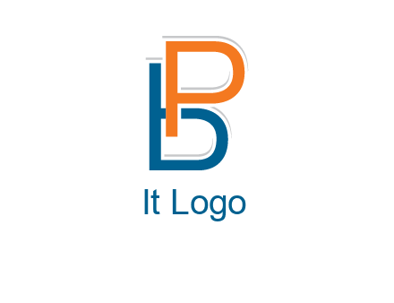 letters b and p intertwined