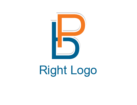 letters b and p intertwined
