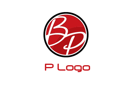 letters b and p in circular logo
