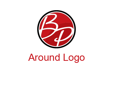 letters b and p in circular logo