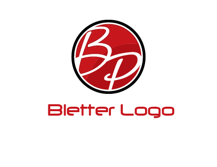 letters b and p in circular logo