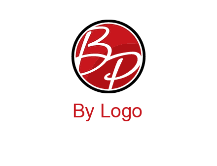 letters b and p in circular logo