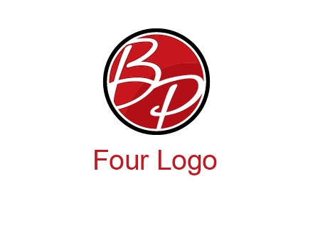 letters b and p in circular logo