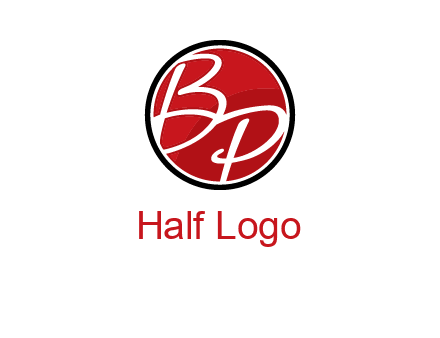 letters b and p in circular logo