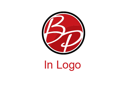 letters b and p in circular logo