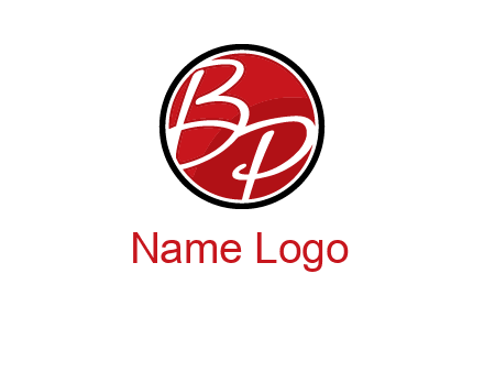 letters b and p in circular logo