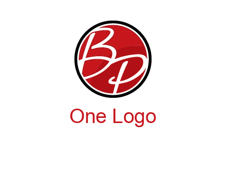 letters b and p in circular logo