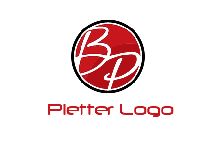 letters b and p in circular logo