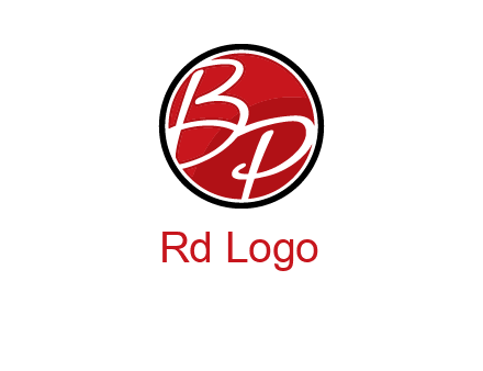 letters b and p in circular logo