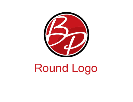 letters b and p in circular logo