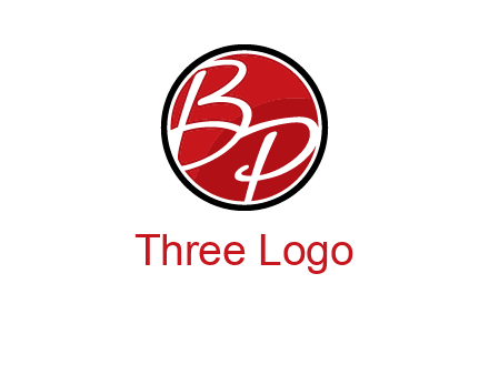 letters b and p in circular logo
