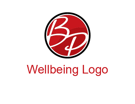 letters b and p in circular logo