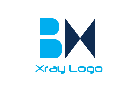 geometric letters B and X