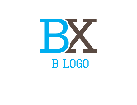 letters B and X