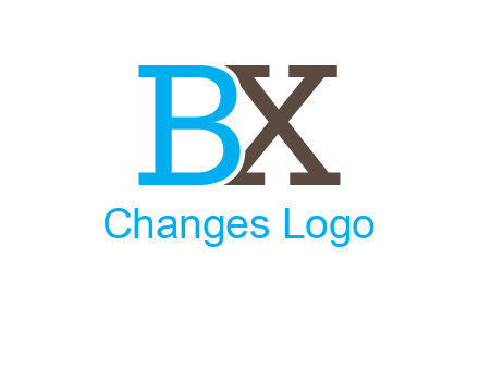 letters B and X
