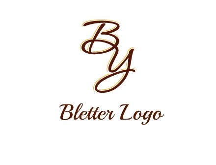 letters B and Y